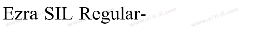 Ezra SIL Regular字体转换